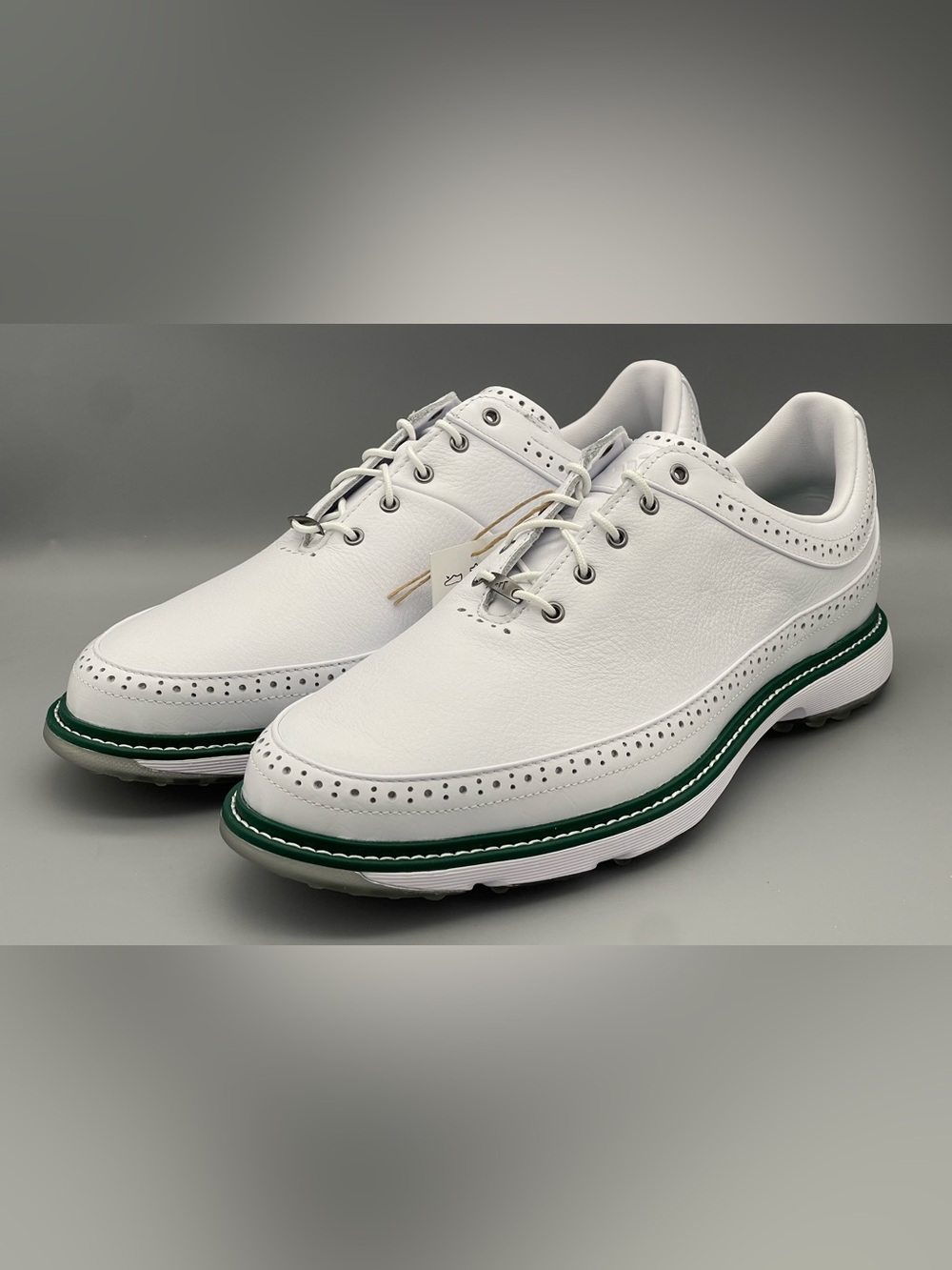 Adidas Spikeless Golf Shoes MC80 IE3526 White Collegiate Green Men Sz 11.5 NEW